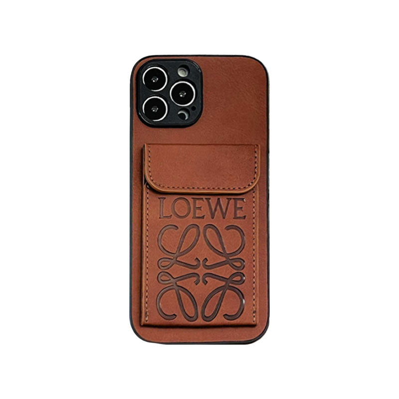 Luxury iPhone Case With Card Holder Black-LZP241448 mysite