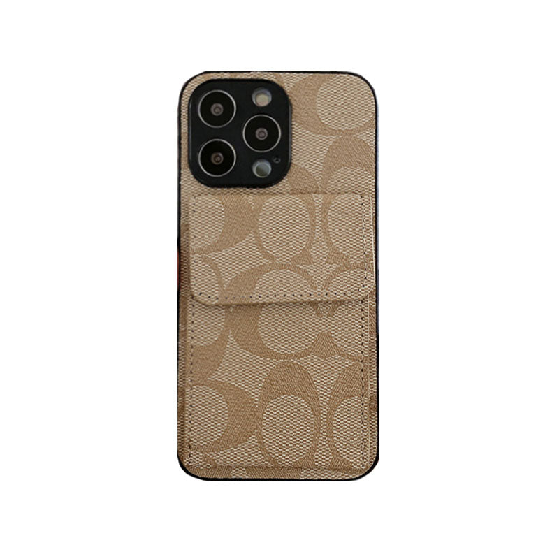 Classic iPhone Case With Wallet Dark Brown-HP240513 mysite