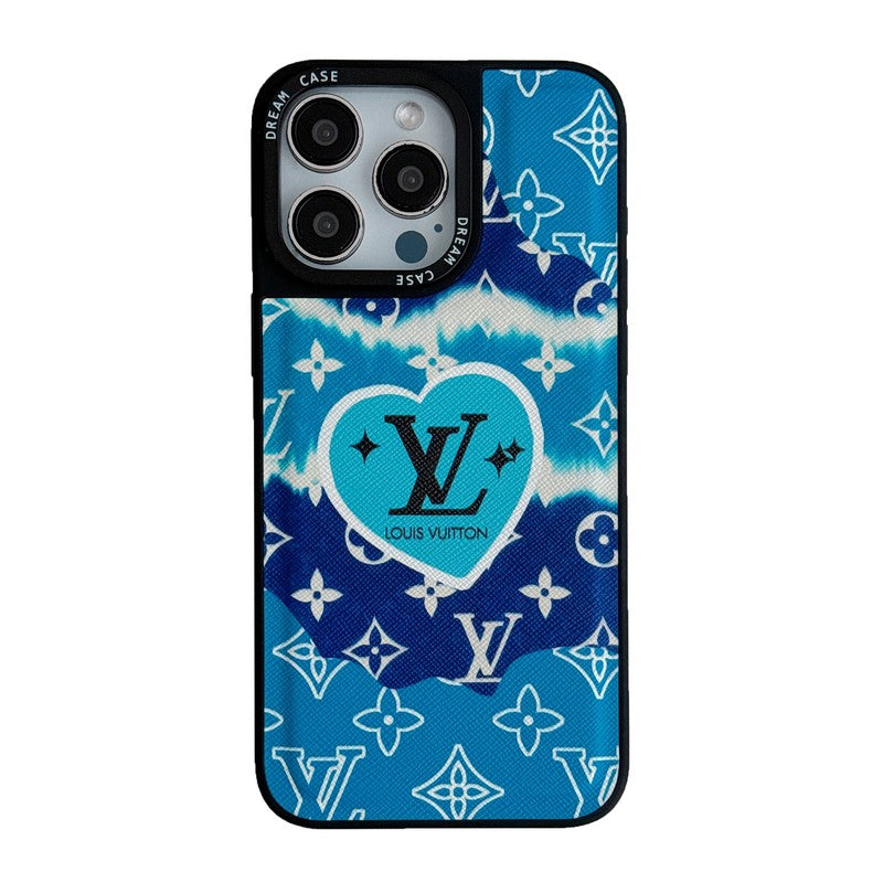 Luxury Blue Leather iPhone Case mysite