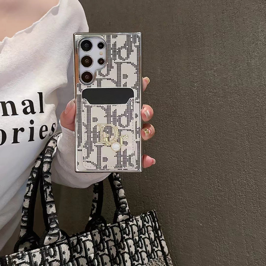 Chic Iconic Fashion Samsung Case with Card Pocket mysite