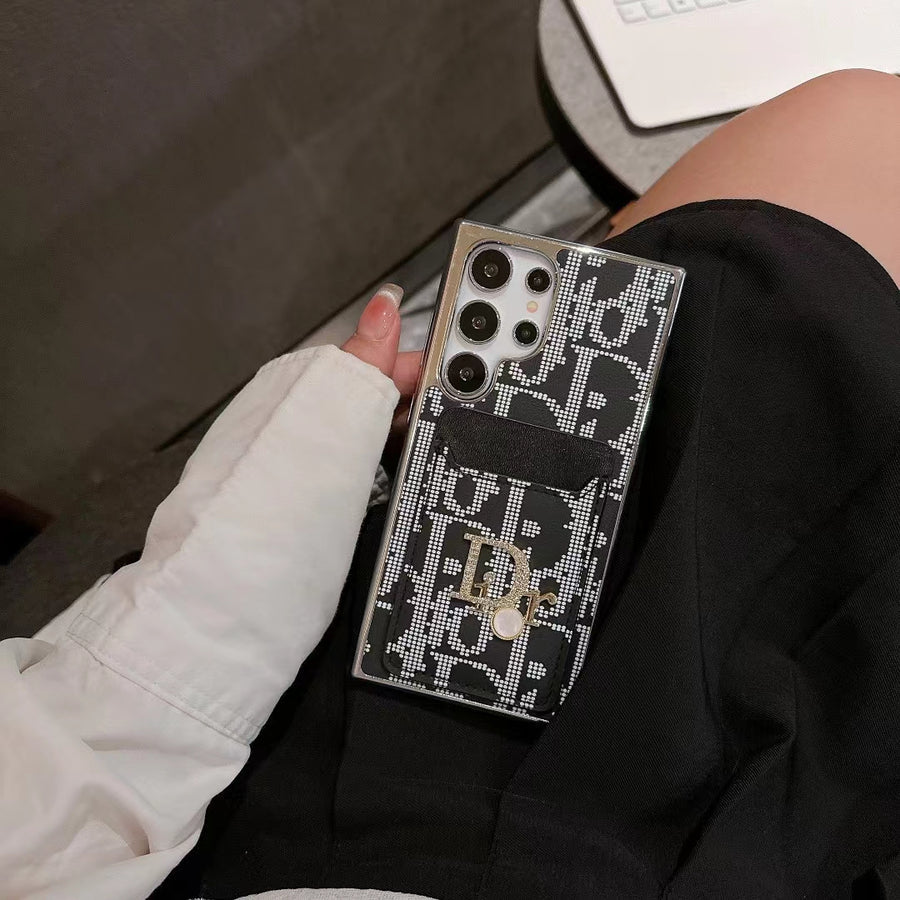 Chic Iconic Fashion Samsung Case with Card Pocket mysite