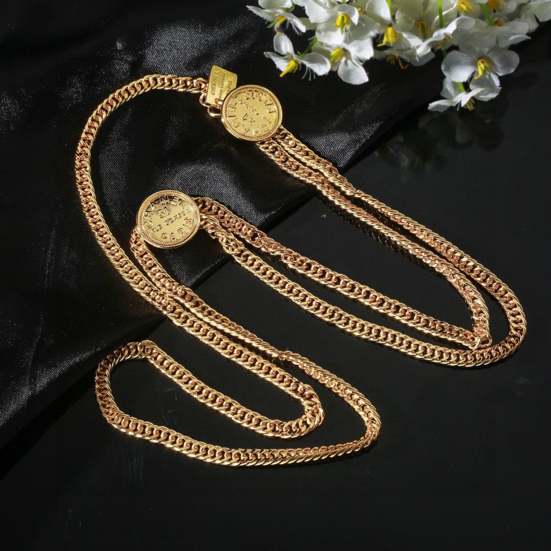CHANEL 25S CHAIN BELT IN GOLD METALLIC 614473 mysite