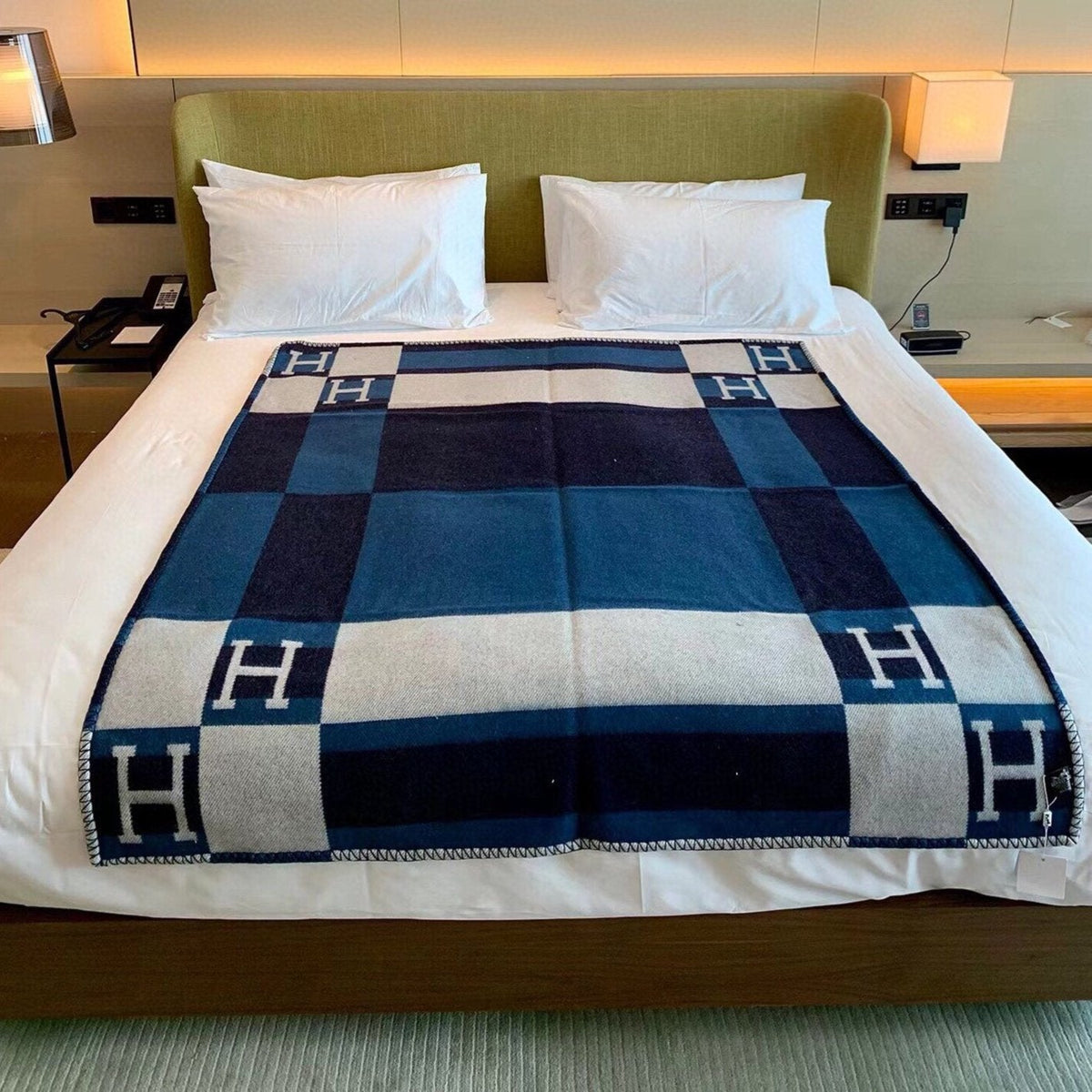BLANKET 170 CM IN COLORFUL WOOL AND CASHMERE 689475