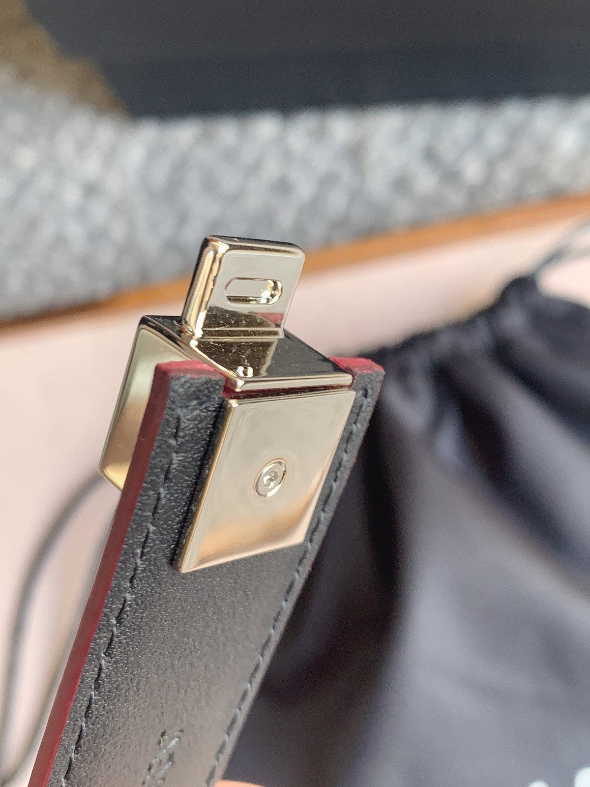 YSL 25S BELT 24 MM IN DARK RED CALFSKIN STYLE 4 529683 mysite