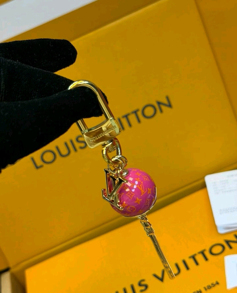 Luxury Lollipop Monogram Bag Charm Keychain mysite