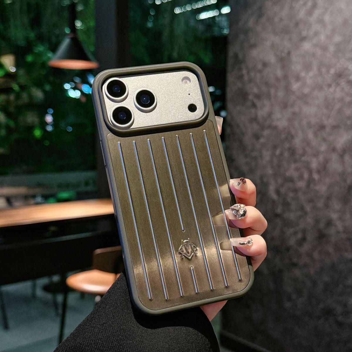 Ribbed Metallic Armor iPhone Case – Stylish Protection Inspired by Travel mysite