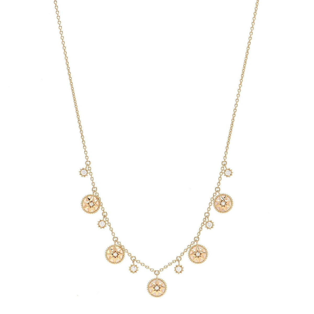 ROSE VENTS 5 MOTIF NECKLACE
