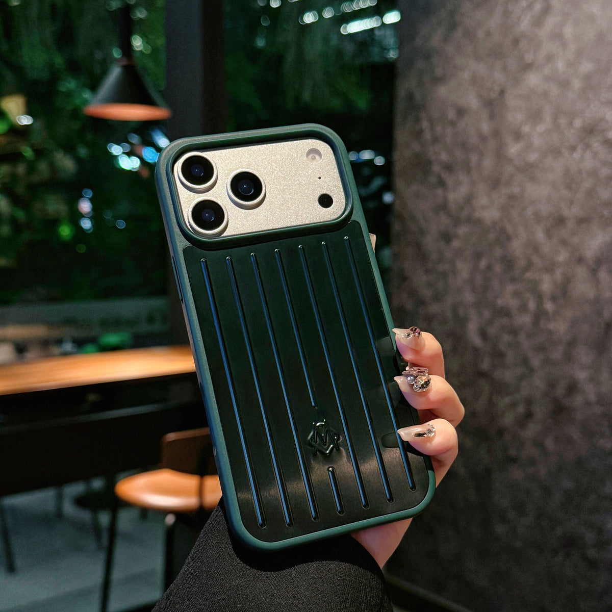 Ribbed Metallic Armor iPhone Case – Stylish Protection Inspired by Travel mysite