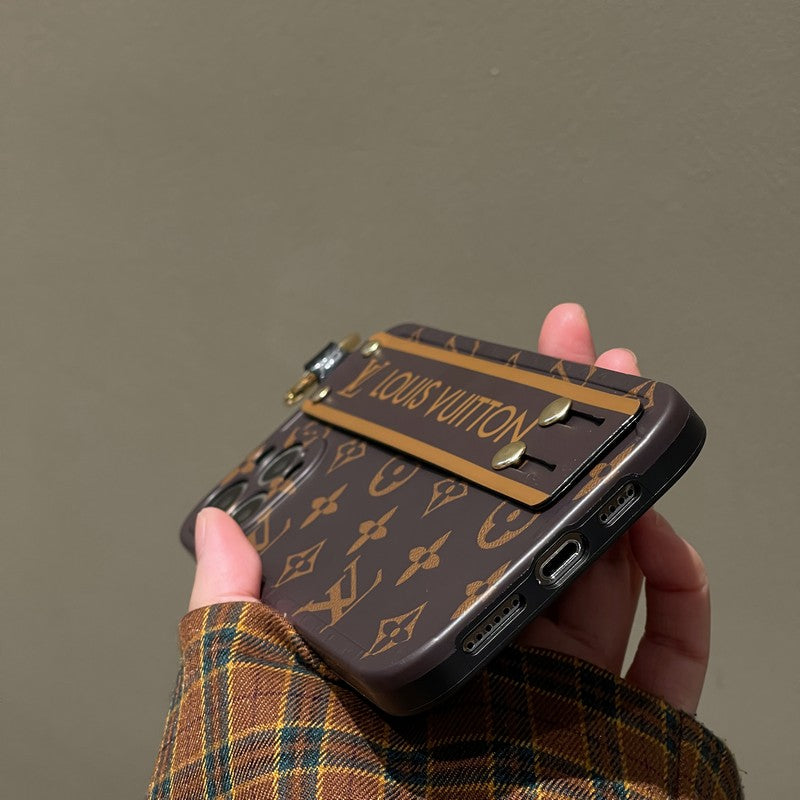 Luxury Brown Wristband iPhone Case mysite