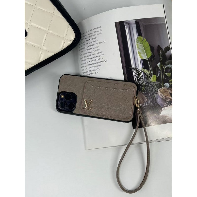 Luxury Four Colors Card Bag iPhone Case mysite