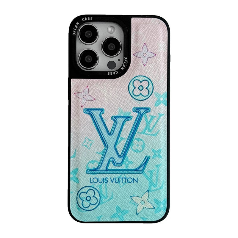 Luxury Blue Leather iPhone Case mysite