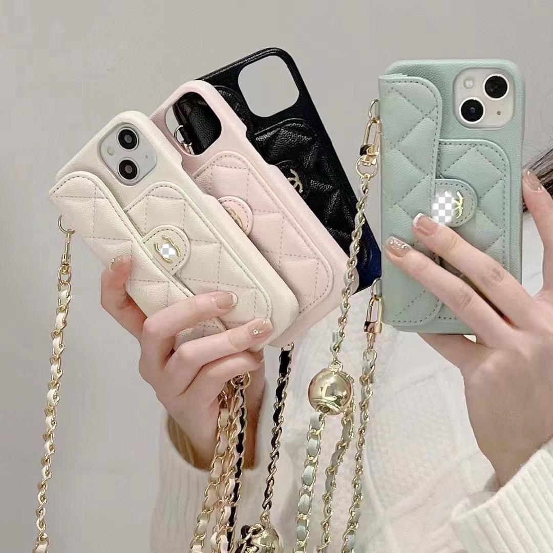 Luxury Wallet iPhone Case With Hand /Crossbody Chain mysite