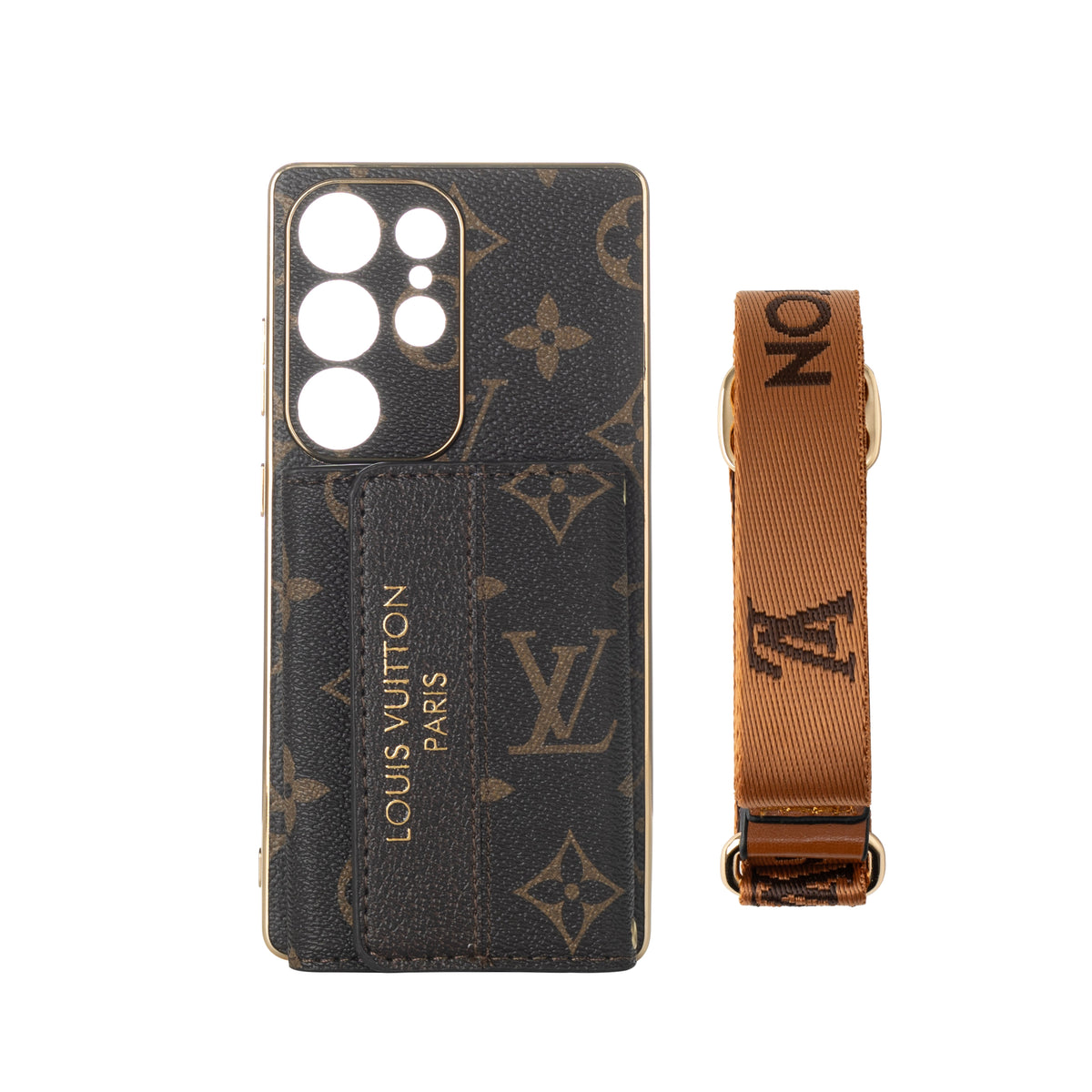 Premium Leather Samsung Case with Card Holder & Wrist Strap mysite