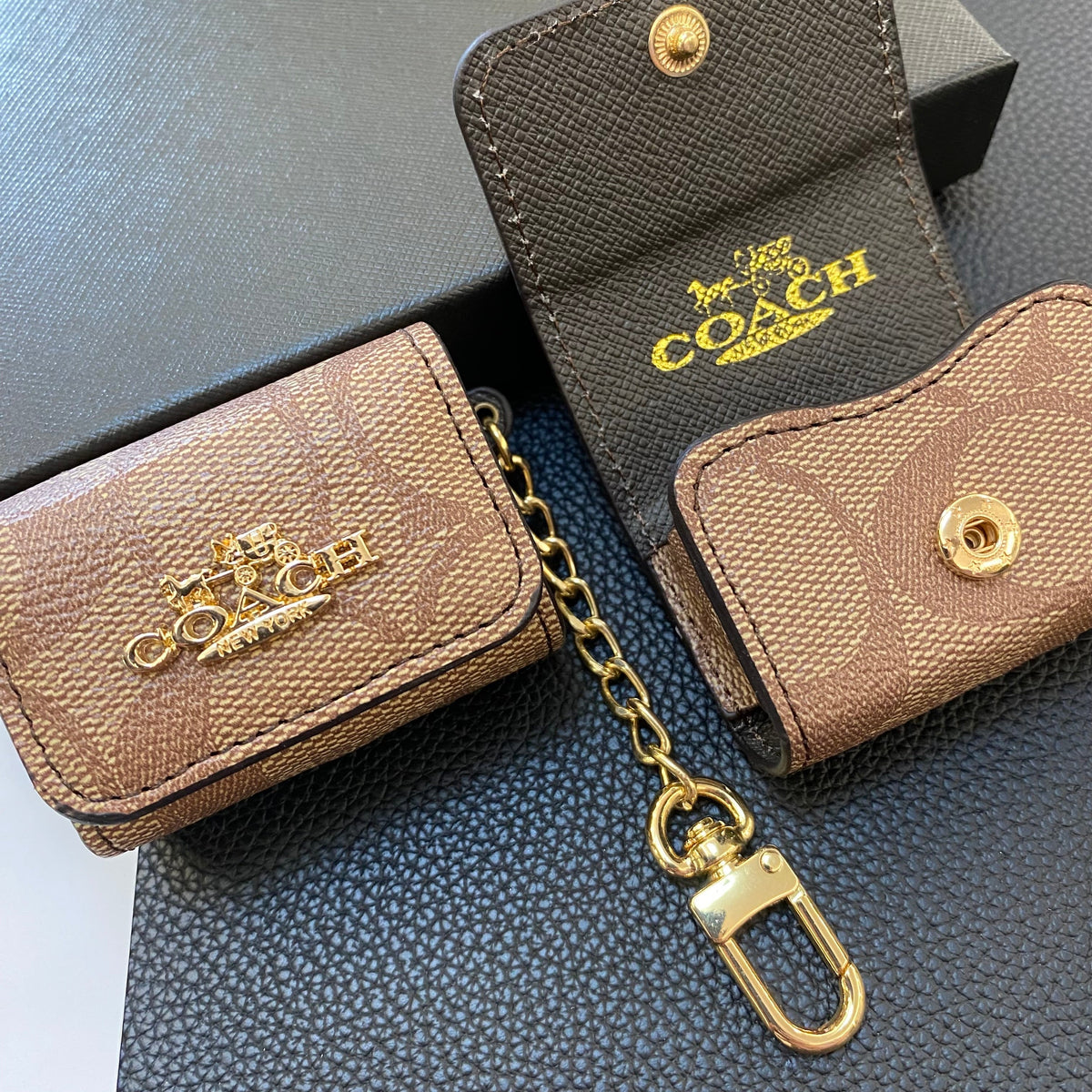 Luxury Coach AirPods Cases Light Brown-LGK240425 mysite
