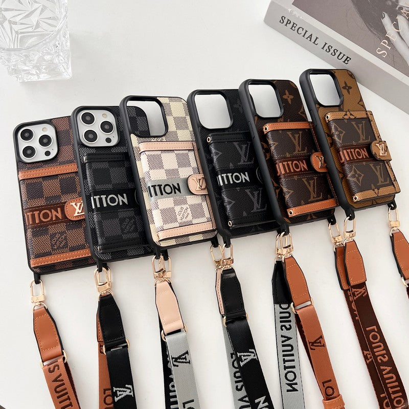 Luxury Card Bag Chain Black & White iPhone Case mysite