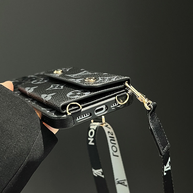 Luxury Card Bag Chain Black iPhone Case mysite