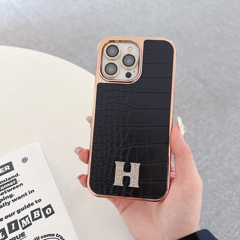 Classic Diamond Logo Rose Gold iPhone Case mysite
