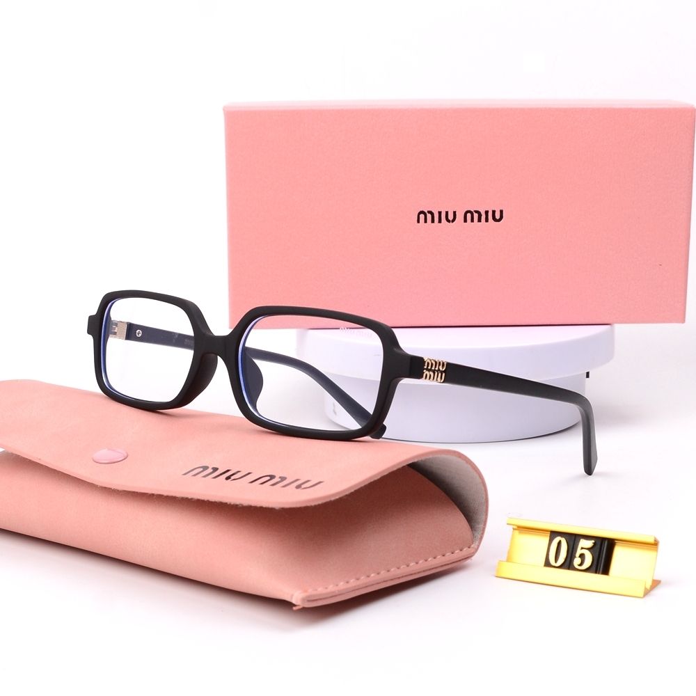 6Leopard Print Square Frame Retro Glasses & Sunglasses-s-ss