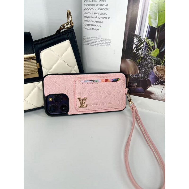 Luxury Four Colors Card Bag iPhone Case mysite