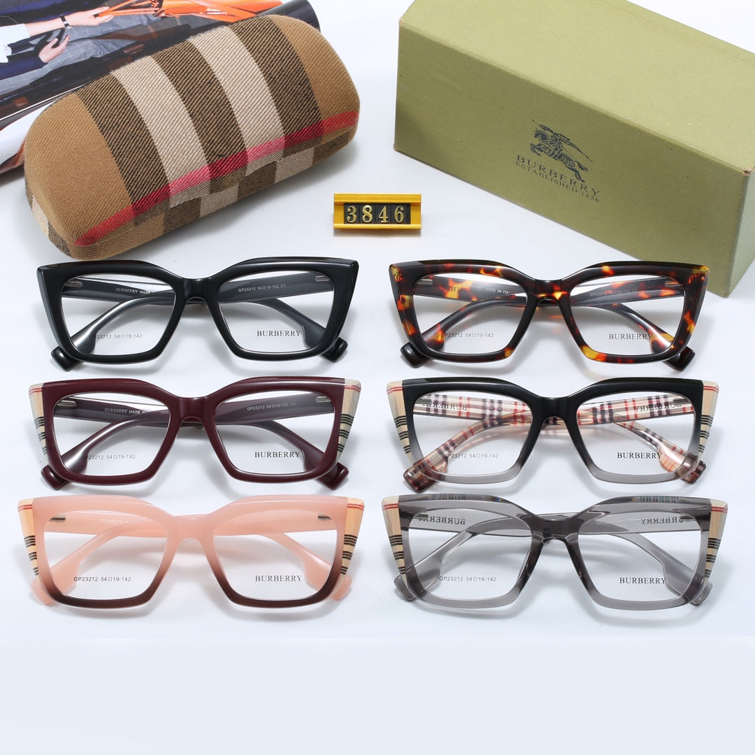 Fashionable Cat Eye Check Glasses-s-ss