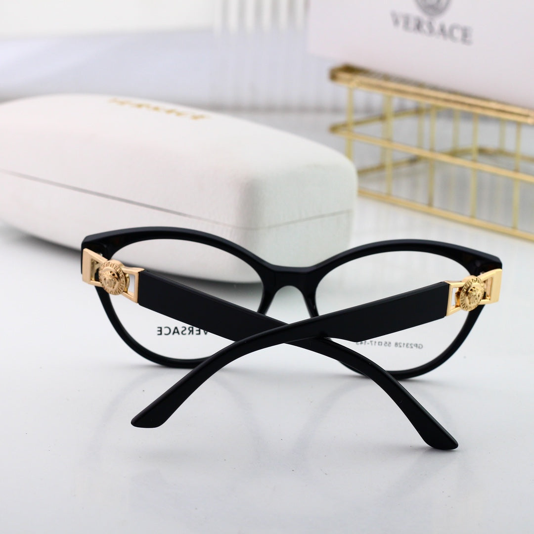 Retro Cat-Eye Metal Frame Glasses-s-ss