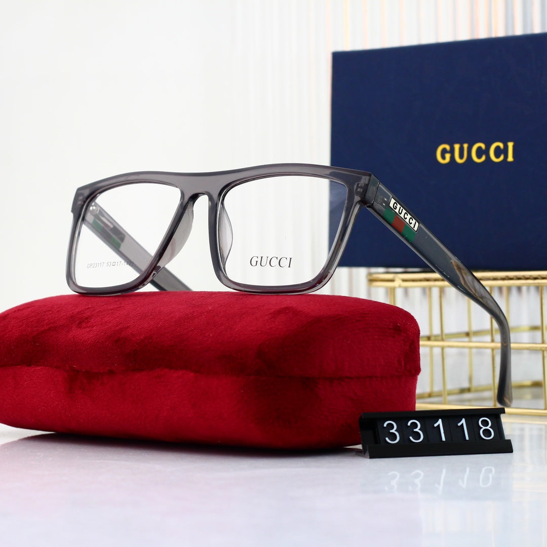 Unisex Fashionable Striped Rim Glasses-s-ss