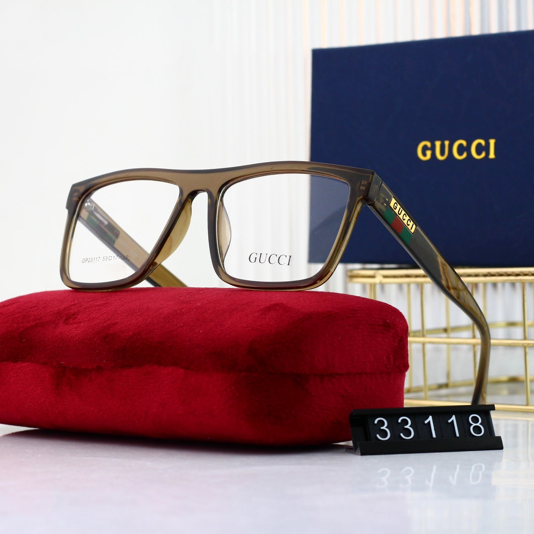 Unisex Fashionable Striped Rim Glasses-s-ss