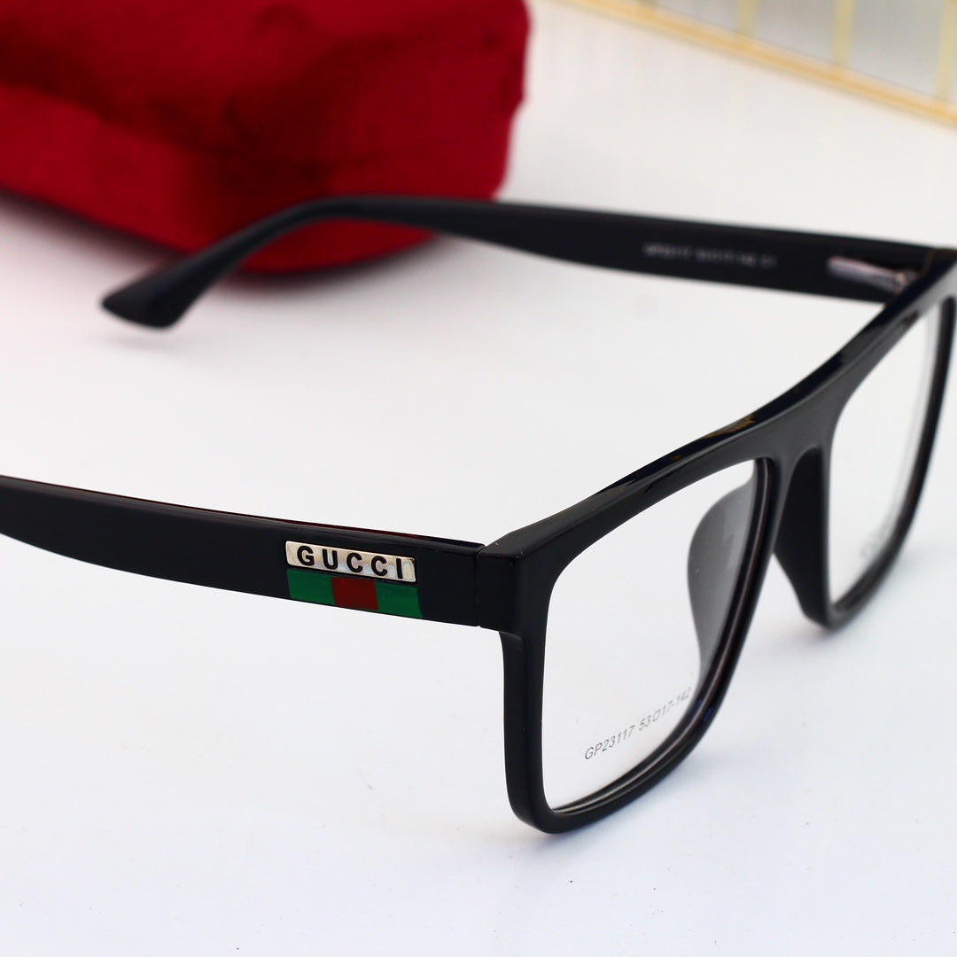 Unisex Fashionable Striped Rim Glasses-s-ss