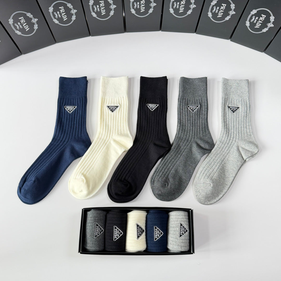 PRADA 26S CREW SOCKS 370243 (1 BOX)