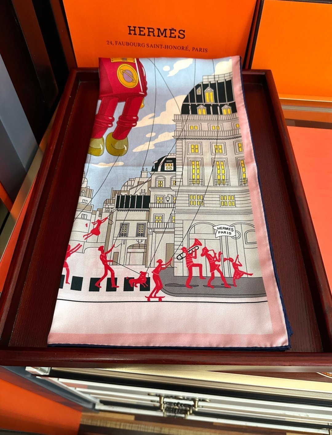 HERMES 26S SCARF 90 IN SILK 496098