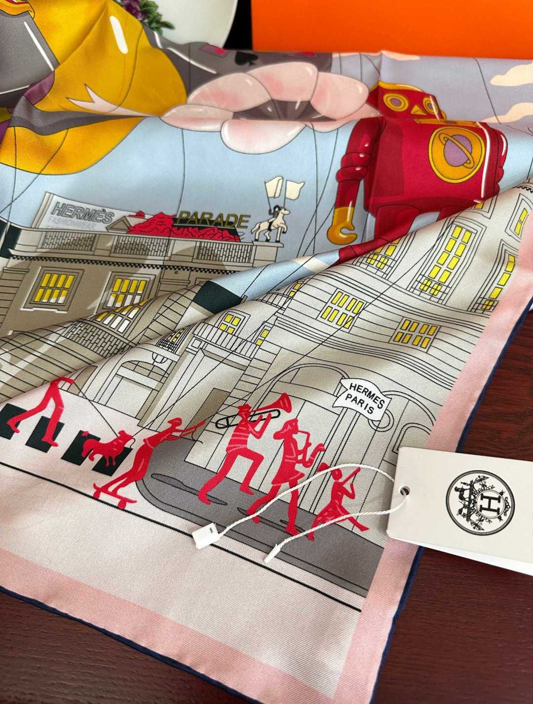 HERMES 26S SCARF 90 IN SILK 496098