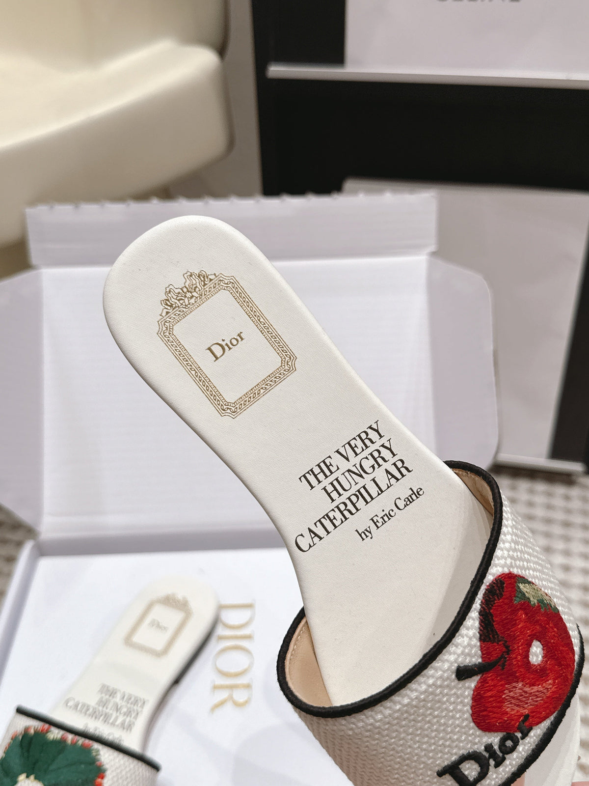 DIOR 26S D-WAY SLIDE IN MULTICOLOR CANVAS STYLE 07