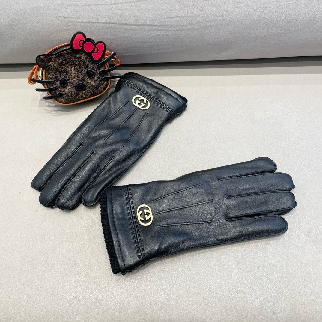 GLOVES IN BLACK LAMBSKIN 444432