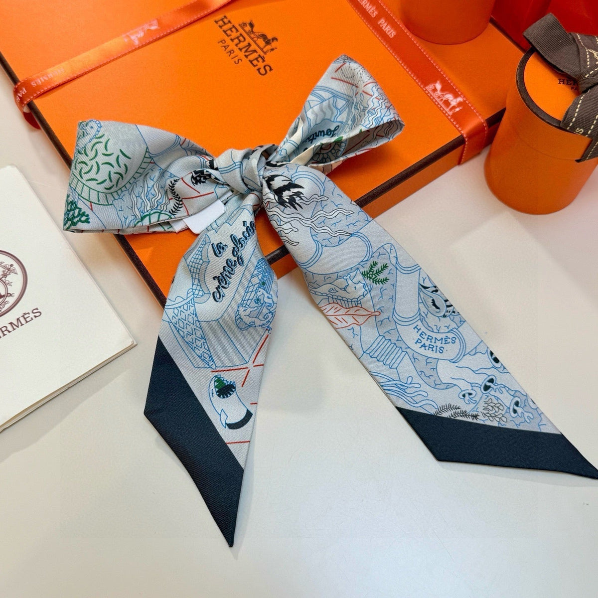 HERMES 26S TWILLY SCARF 86 IN SILK 492608