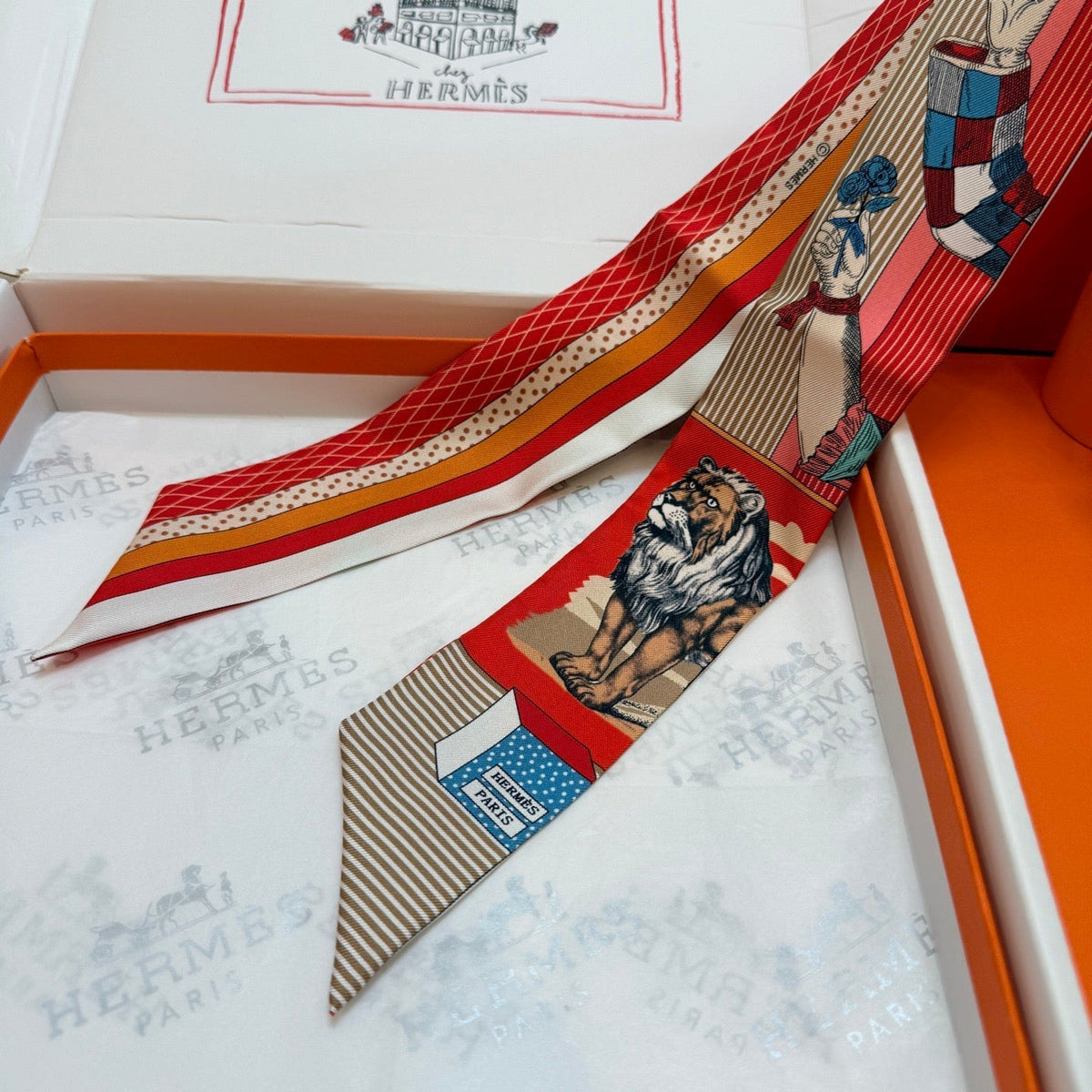 HERMES 26S TWILLY SCARF 86 IN SILK 492613