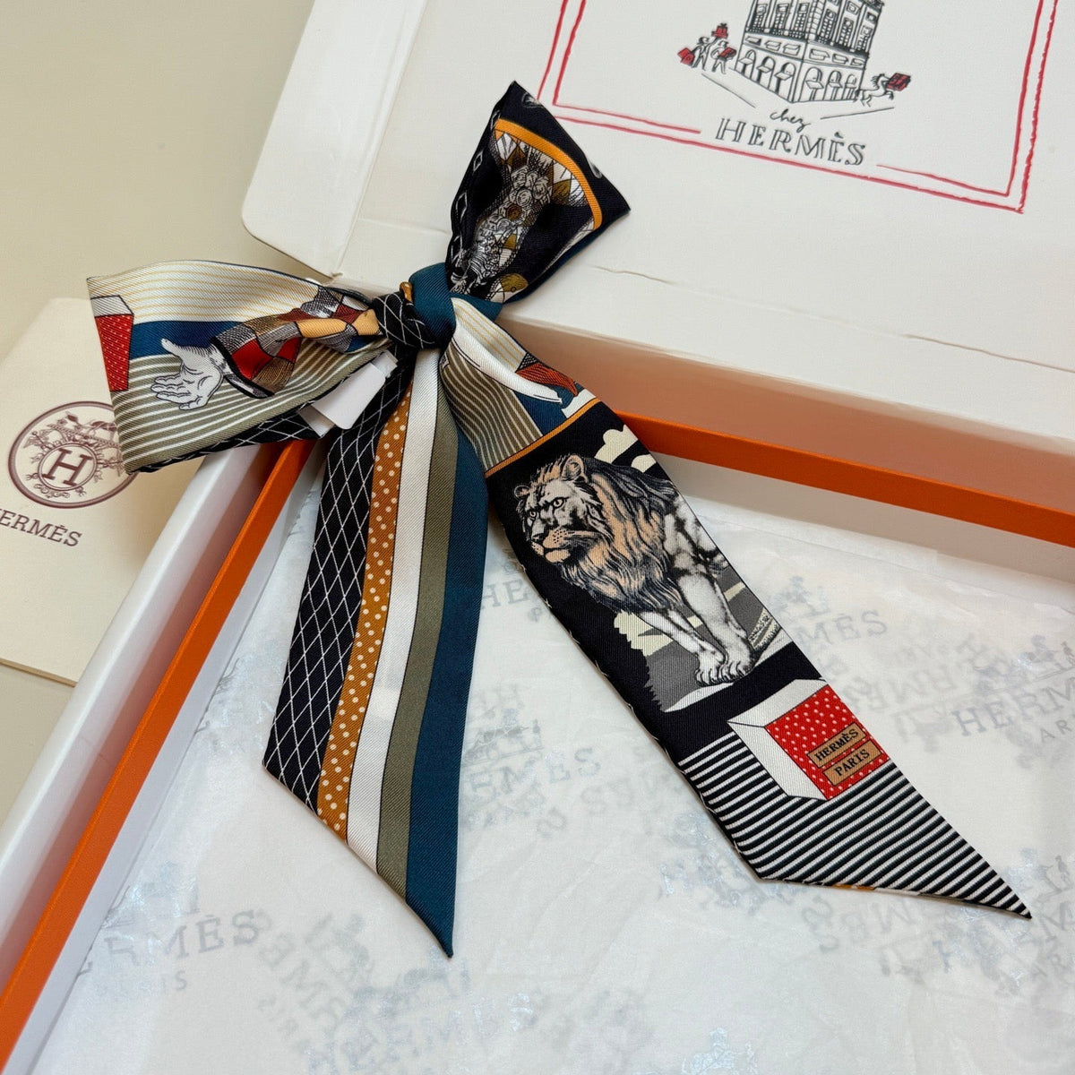 HERMES 26S TWILLY SCARF 86 IN SILK 492616