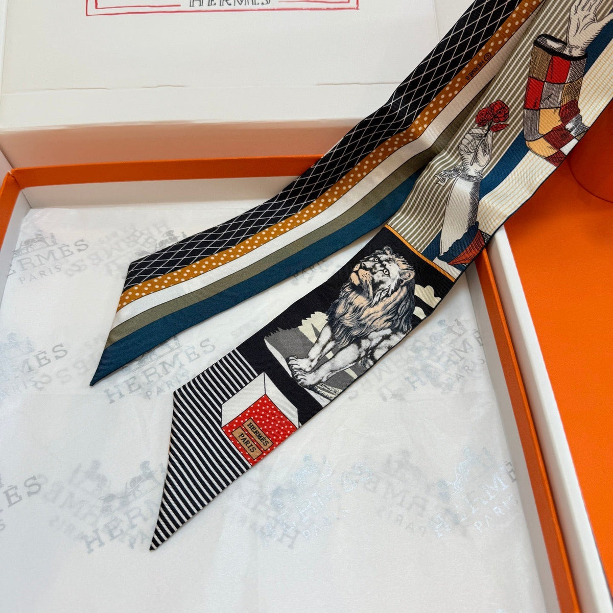 HERMES 26S TWILLY SCARF 86 IN SILK 492616