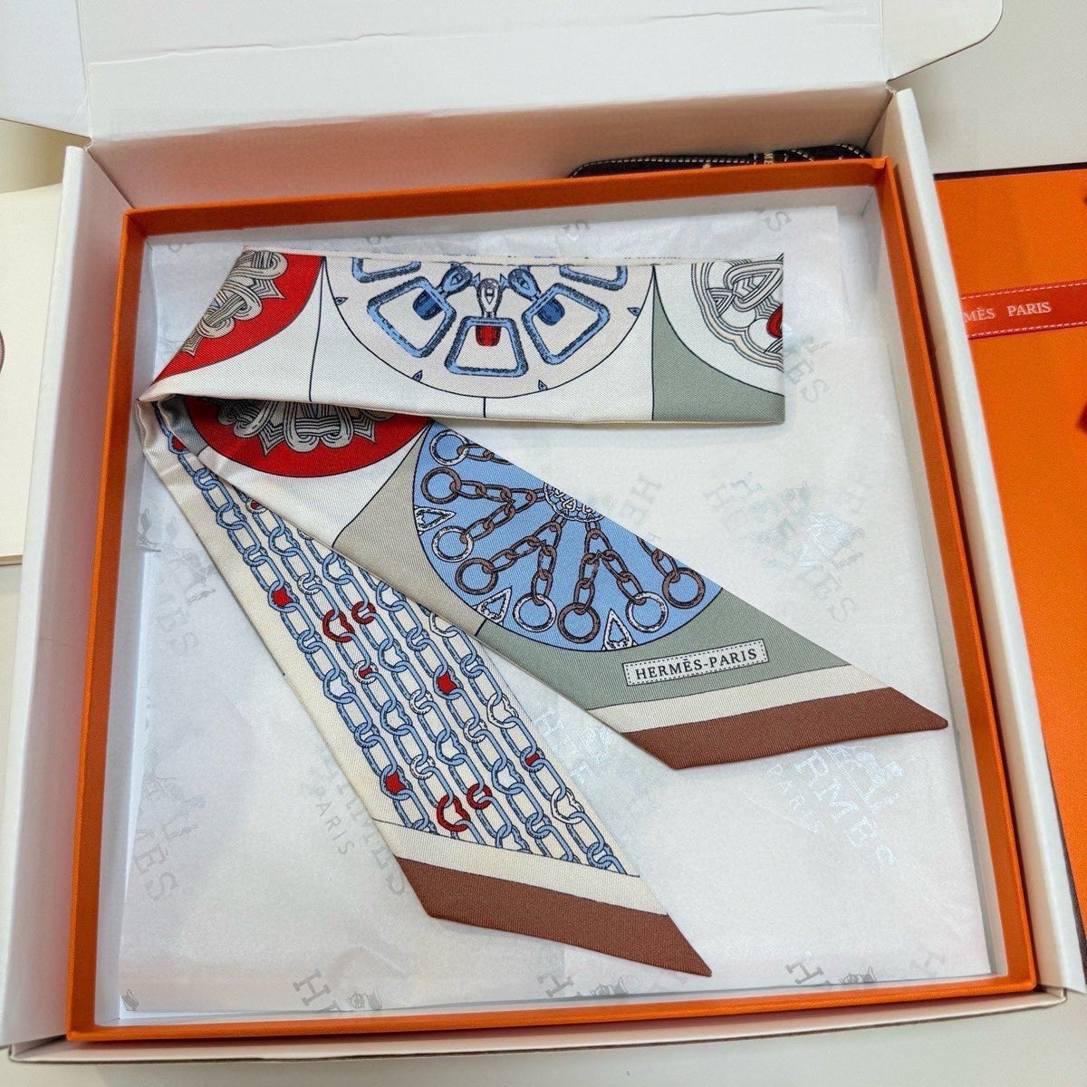 HERMES 26S TWILLY SCARF 86 IN SILK 492642