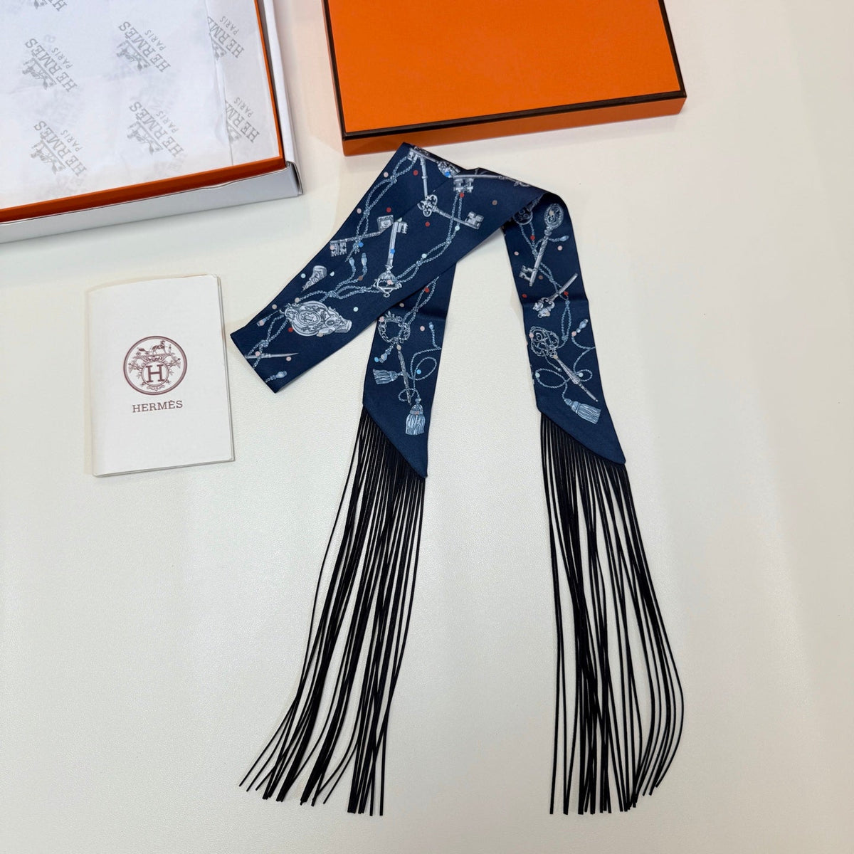 HERMES 26S TWILLY SCARF 86 IN SILK 492611
