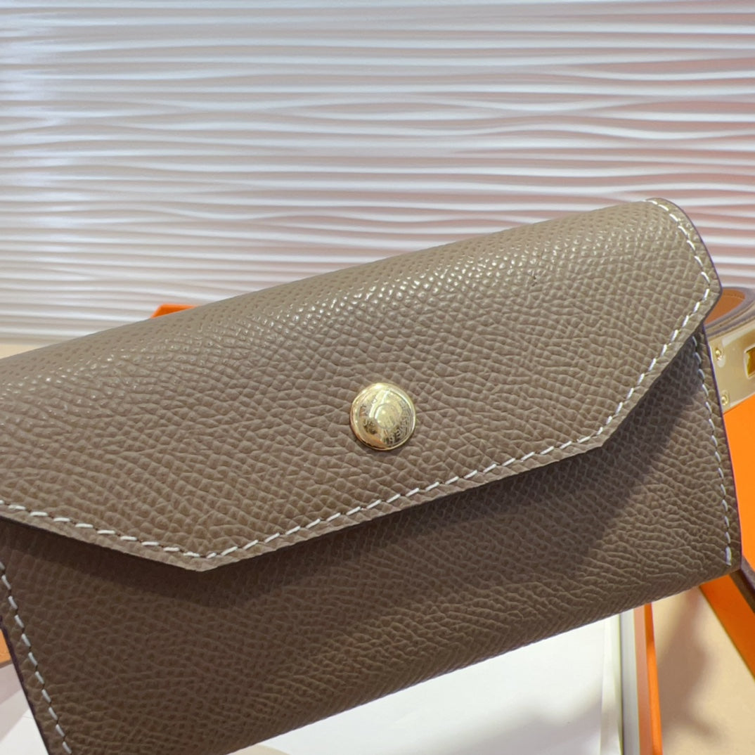 HM KELLY POCKET 18MM BELT CHOCOLATE BROWN LEATHER GOLD HARDWARE mysite