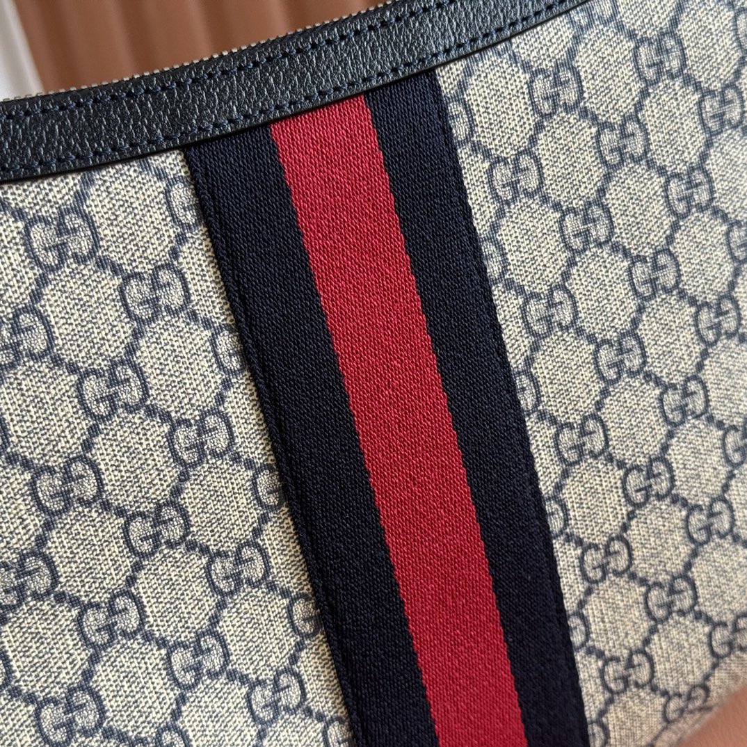 GG 25S EPILOGUE BAG 30 IN BEIGE AND BLACK CALFSKIN