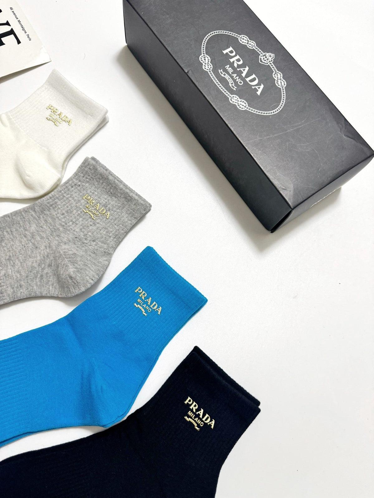 PRADA 26S ANKLE SOCKS 315691 (1 BOX)