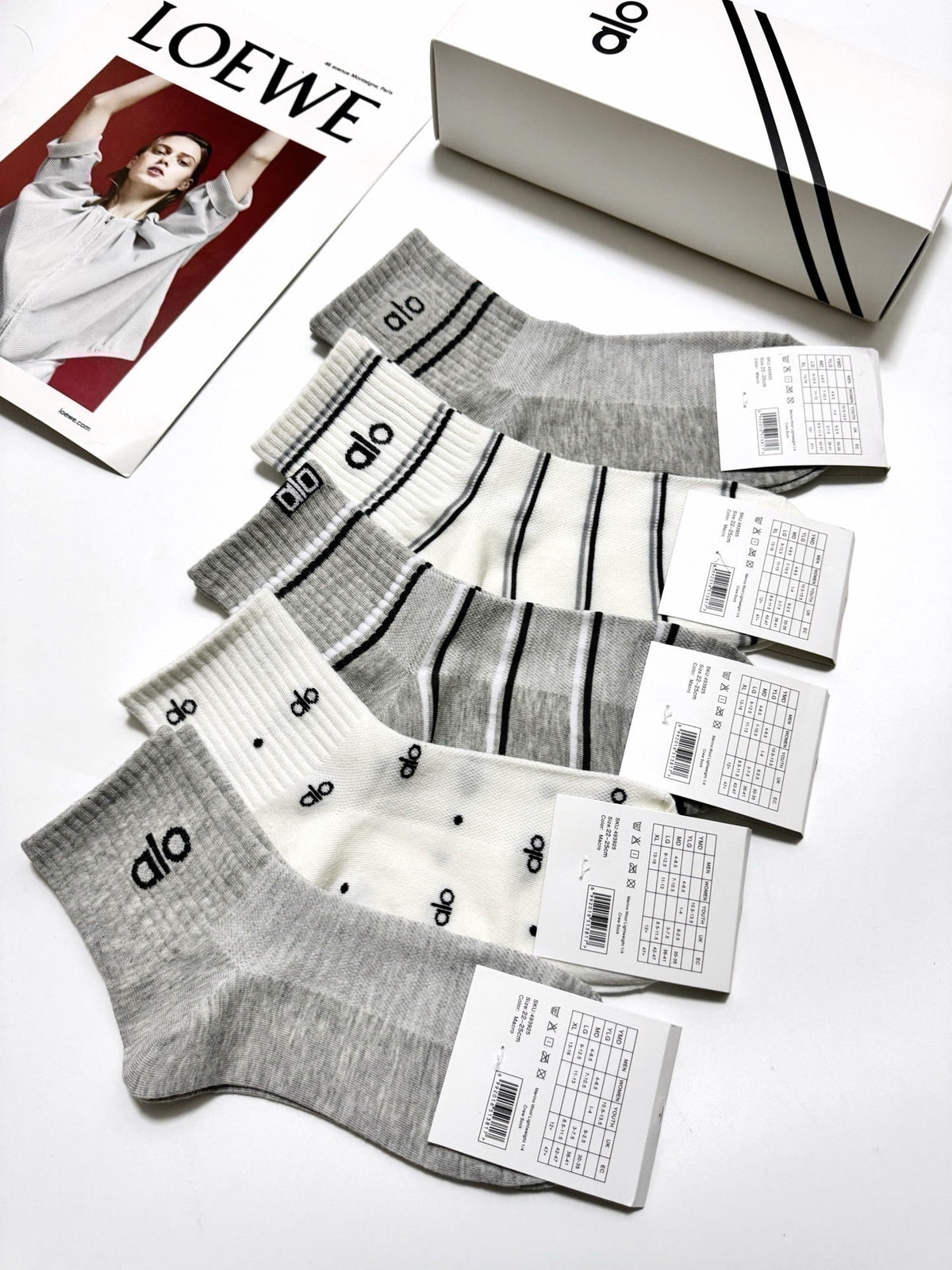 ALO 26S ANKLE SOCKS 403659 (1 BOX)