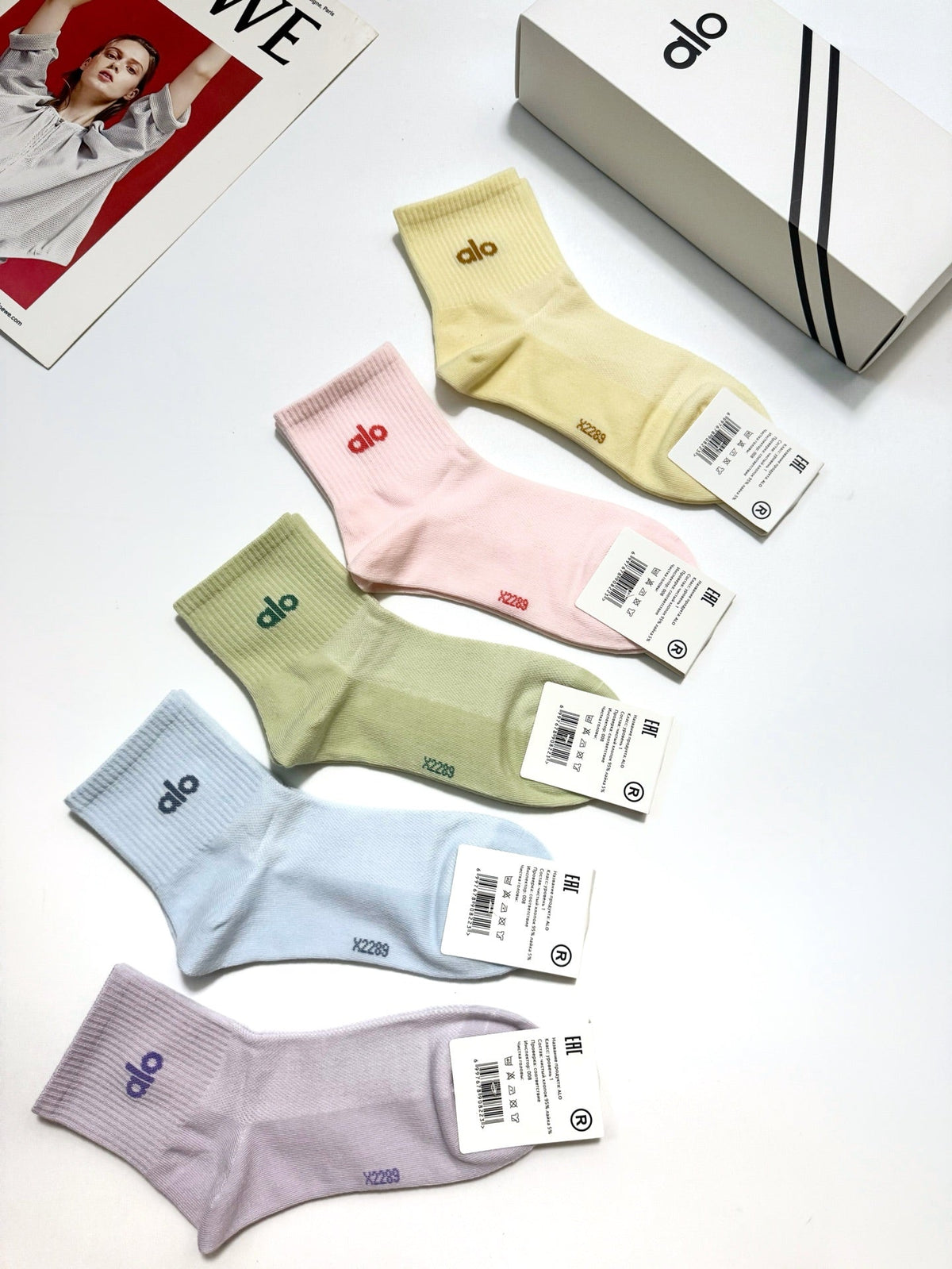 ALO 26S ANKLE SOCKS 405390 (1 BOX)