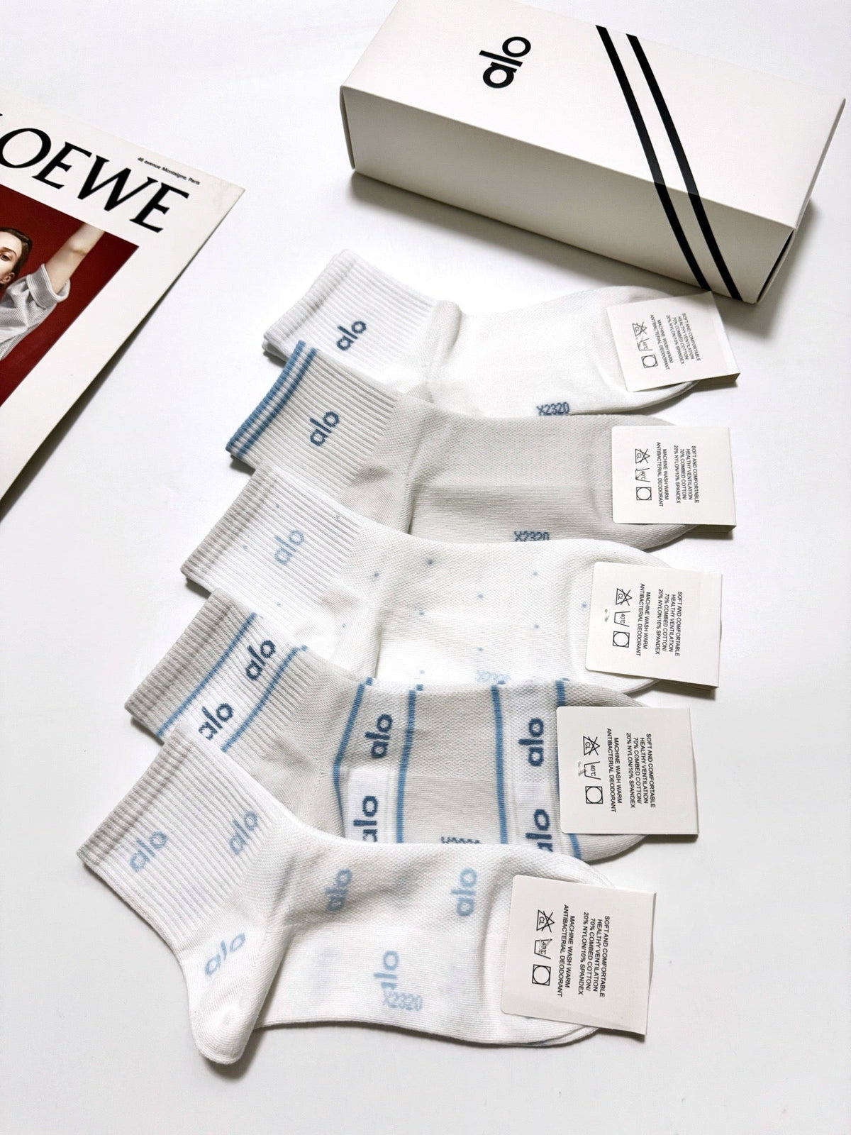 ALO 26S ANKLE SOCKS 407180 (1 BOX)