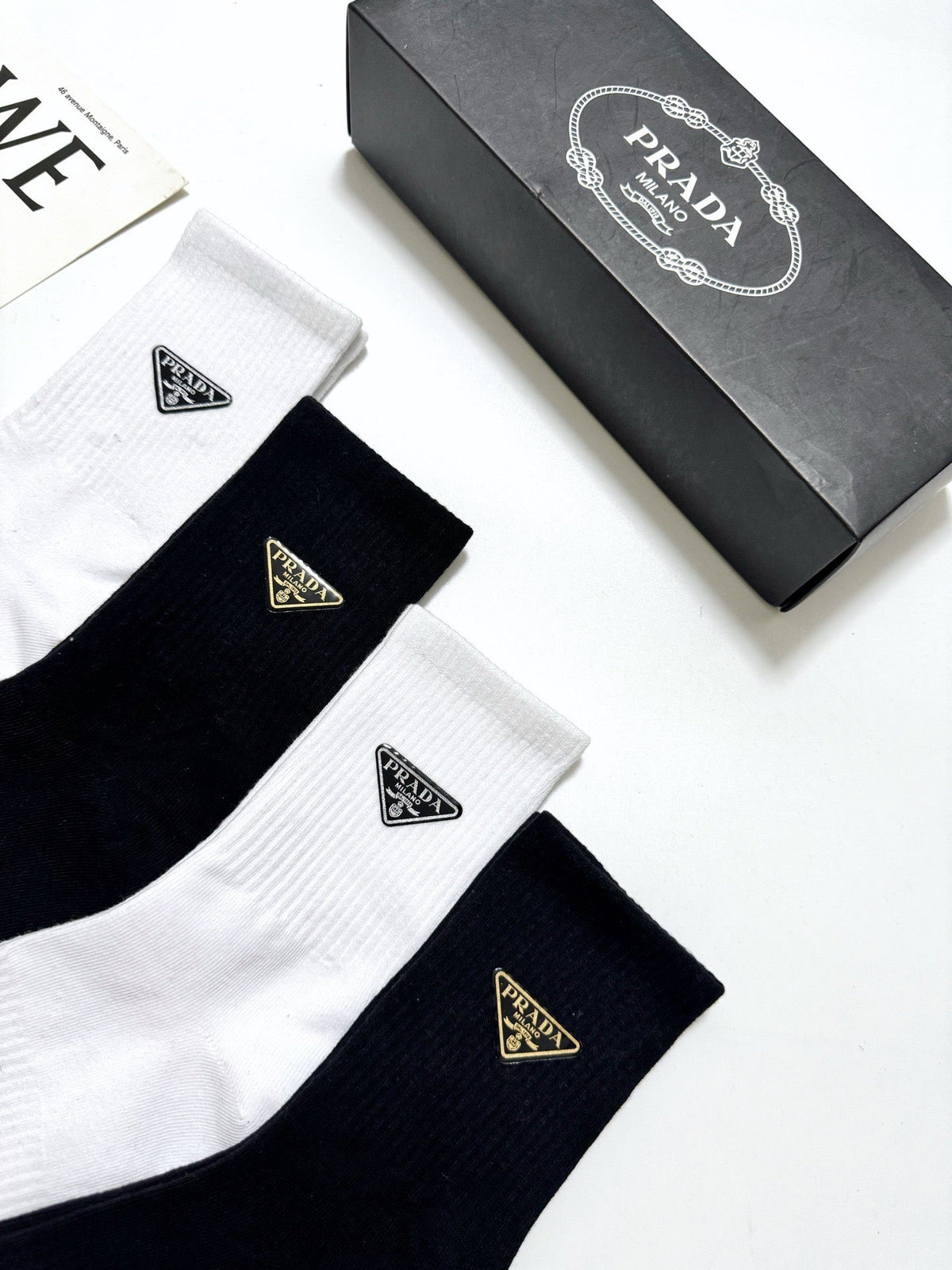 PRADA 26S ANKLE SOCKS 413923 (1 BOX)