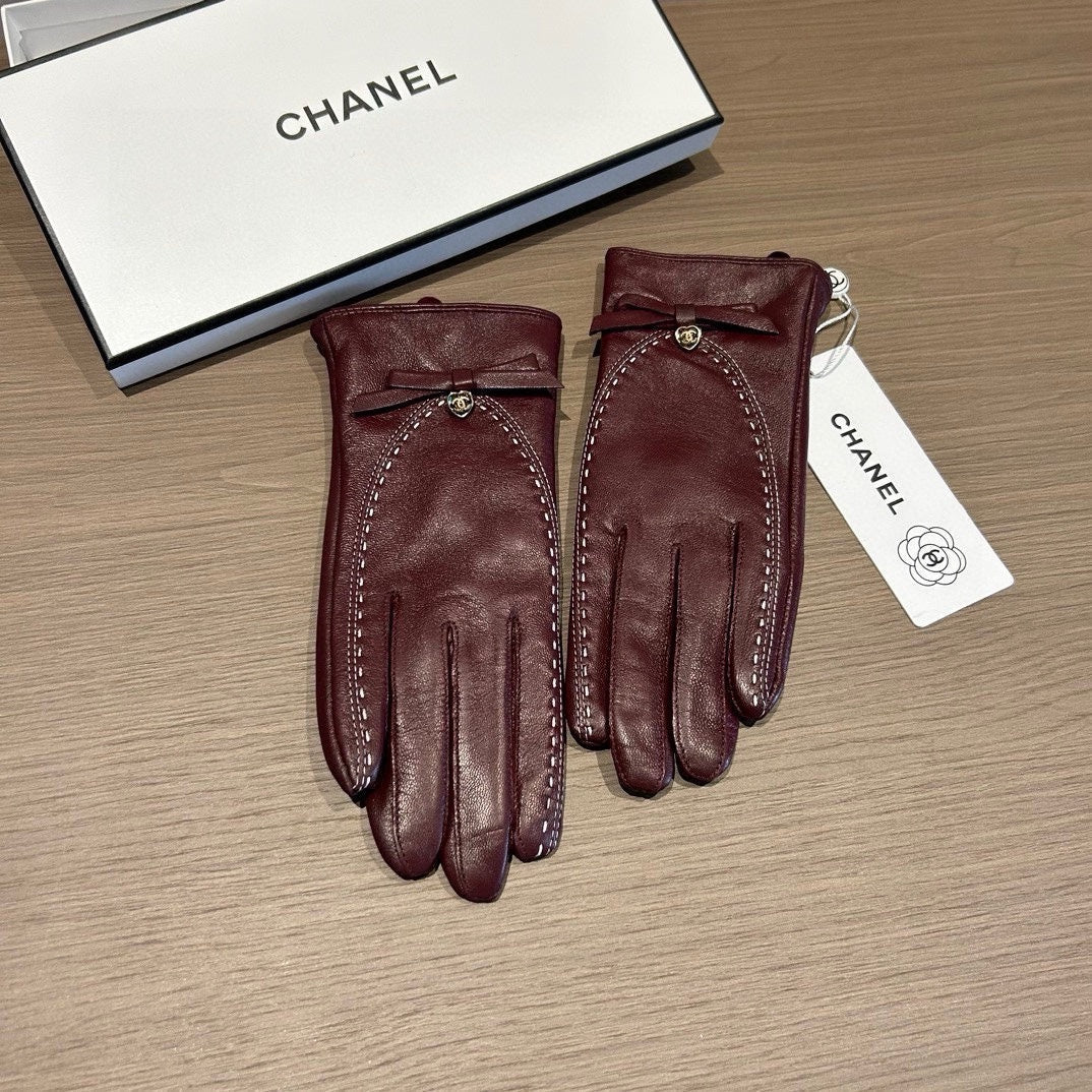 GLOVES IN SANGRIA RED LAMBSKIN 456335