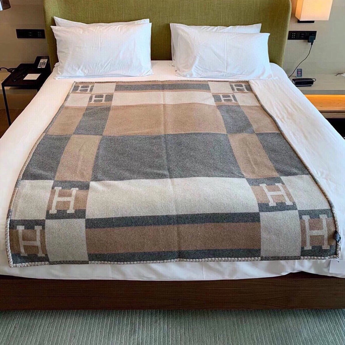 BLANKET 170 CM IN COLORFUL WOOL AND CASHMERE 118342