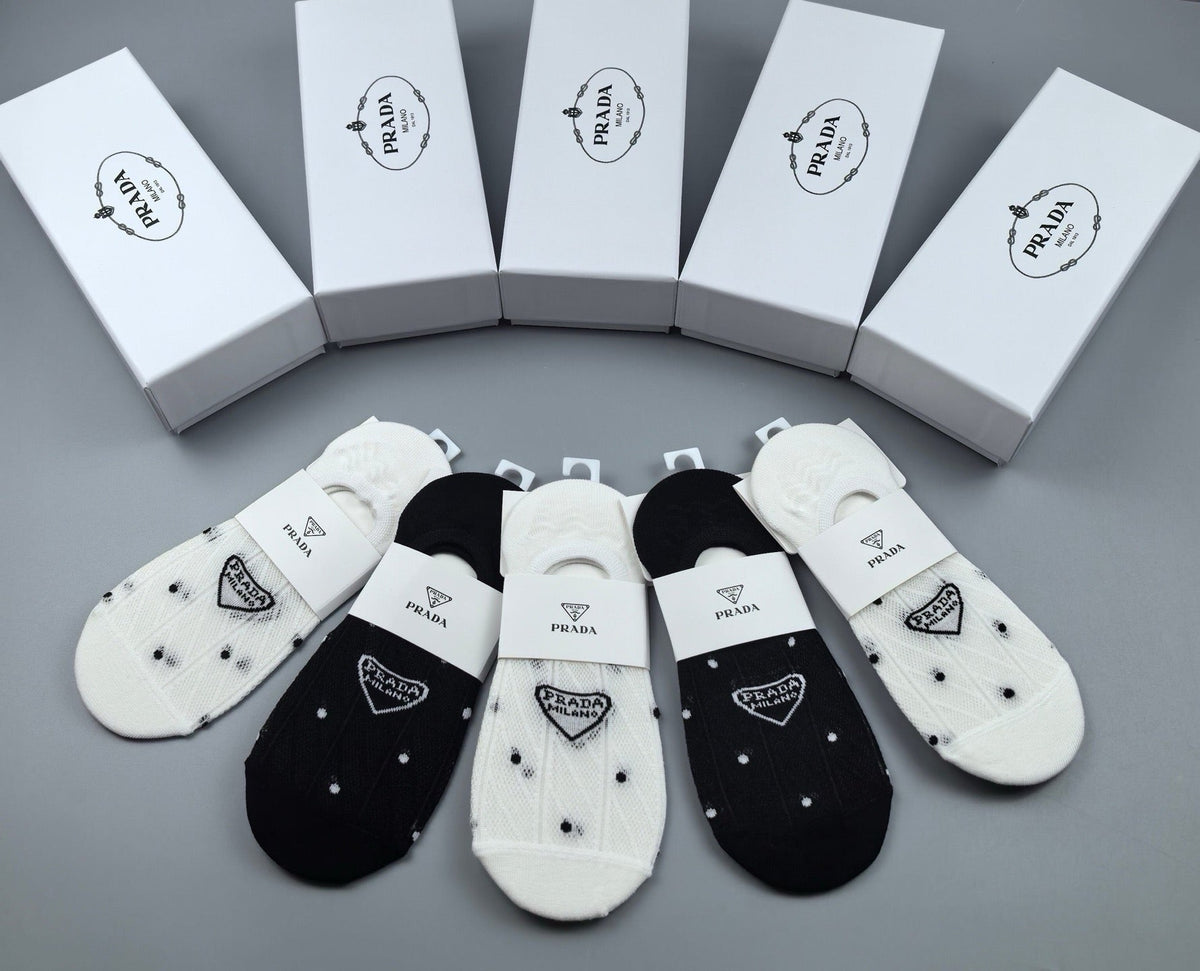 PRADA 26S NO-SHOW SOCKS 348382 (1 BOX)