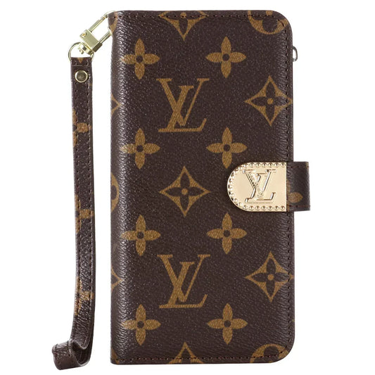 MONOGRAM CANVAS LEATHER WALLET SAMSUNG MOBILE PHONE CASE mysite